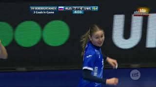 Europeo Femenino Noruega-Dinamarca 2020. 1º Fase 3º Partido Grupo B. Rusia vs. Suecia